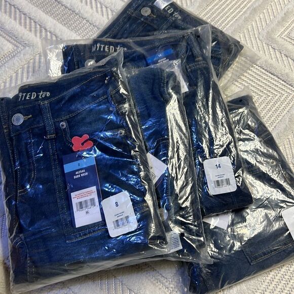 Limited Too Girls Flare Leg Denim with Patches and Decals - Picture 5 of 5